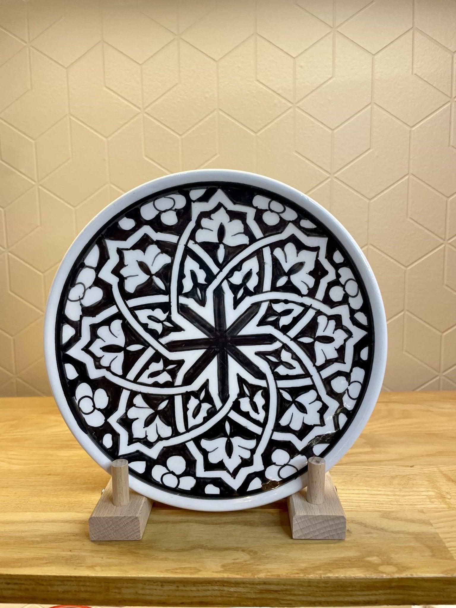 Assiette Zwak Marwa Noir - Ij Beldi