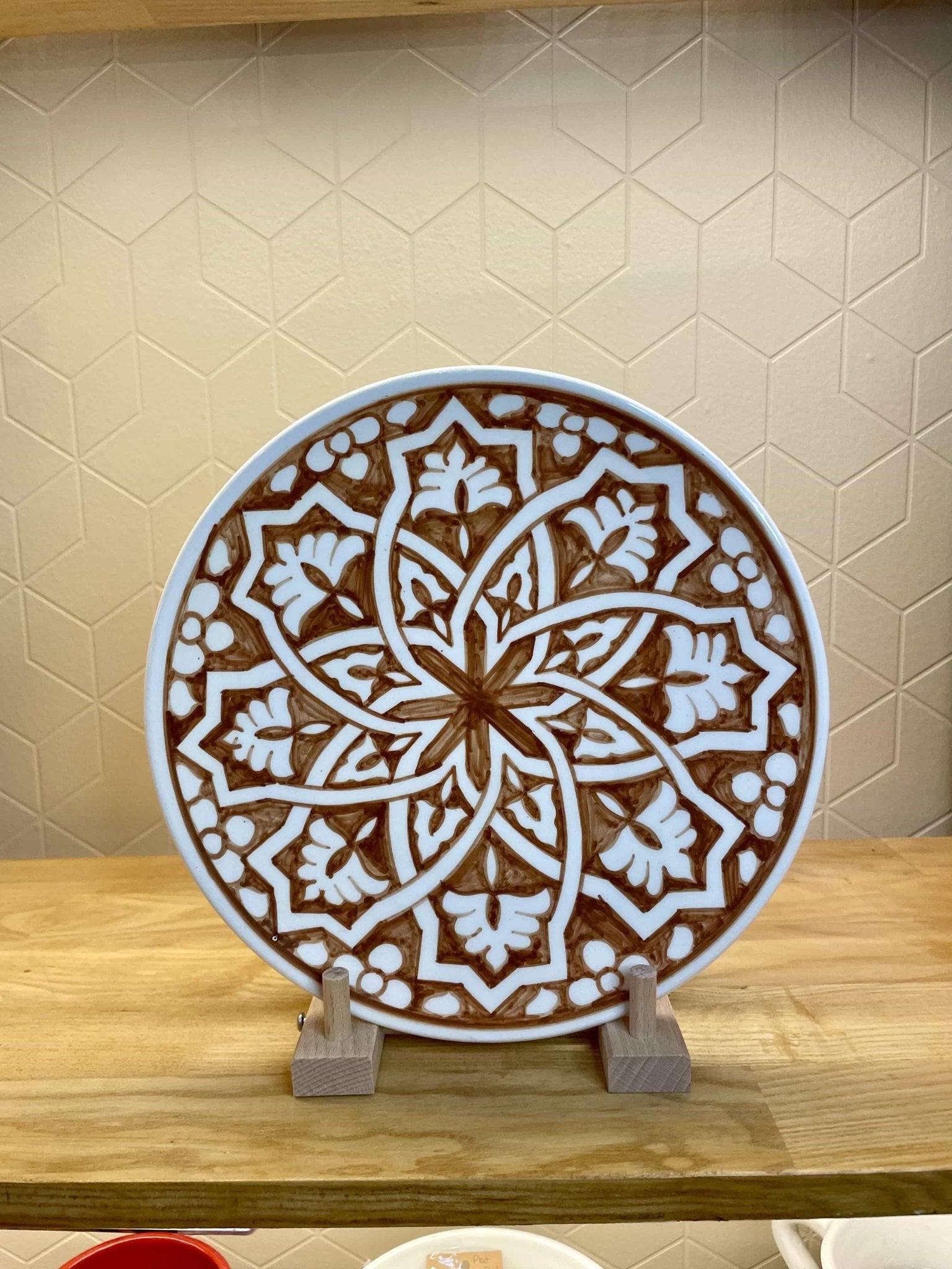 Assiette Zwek Marron - Ij Beldi