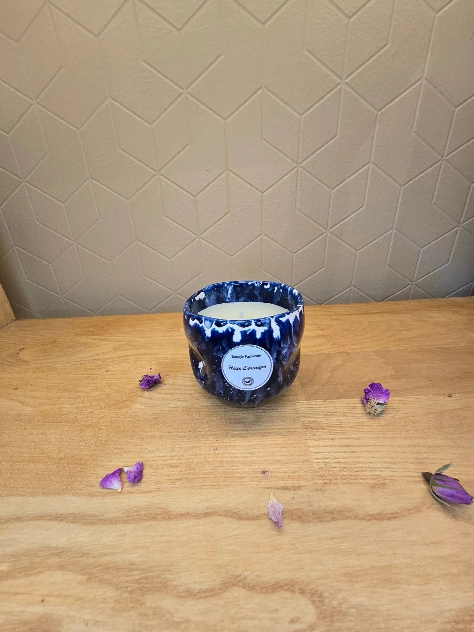 Bougie Imparfaite Lila - Ij Beldi