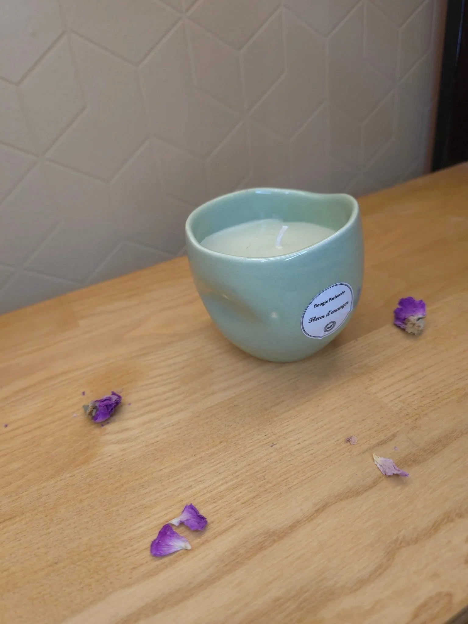 Bougie Imparfaite Verte Natus D'orient - Ij Beldi