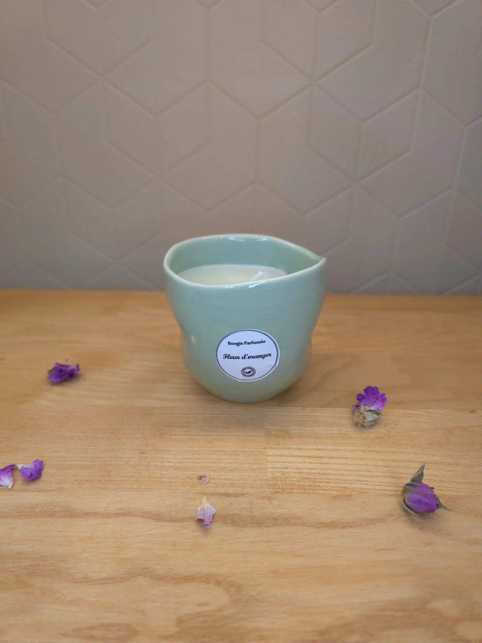 Bougie Imparfaite Verte Natus D'orient - Ij Beldi