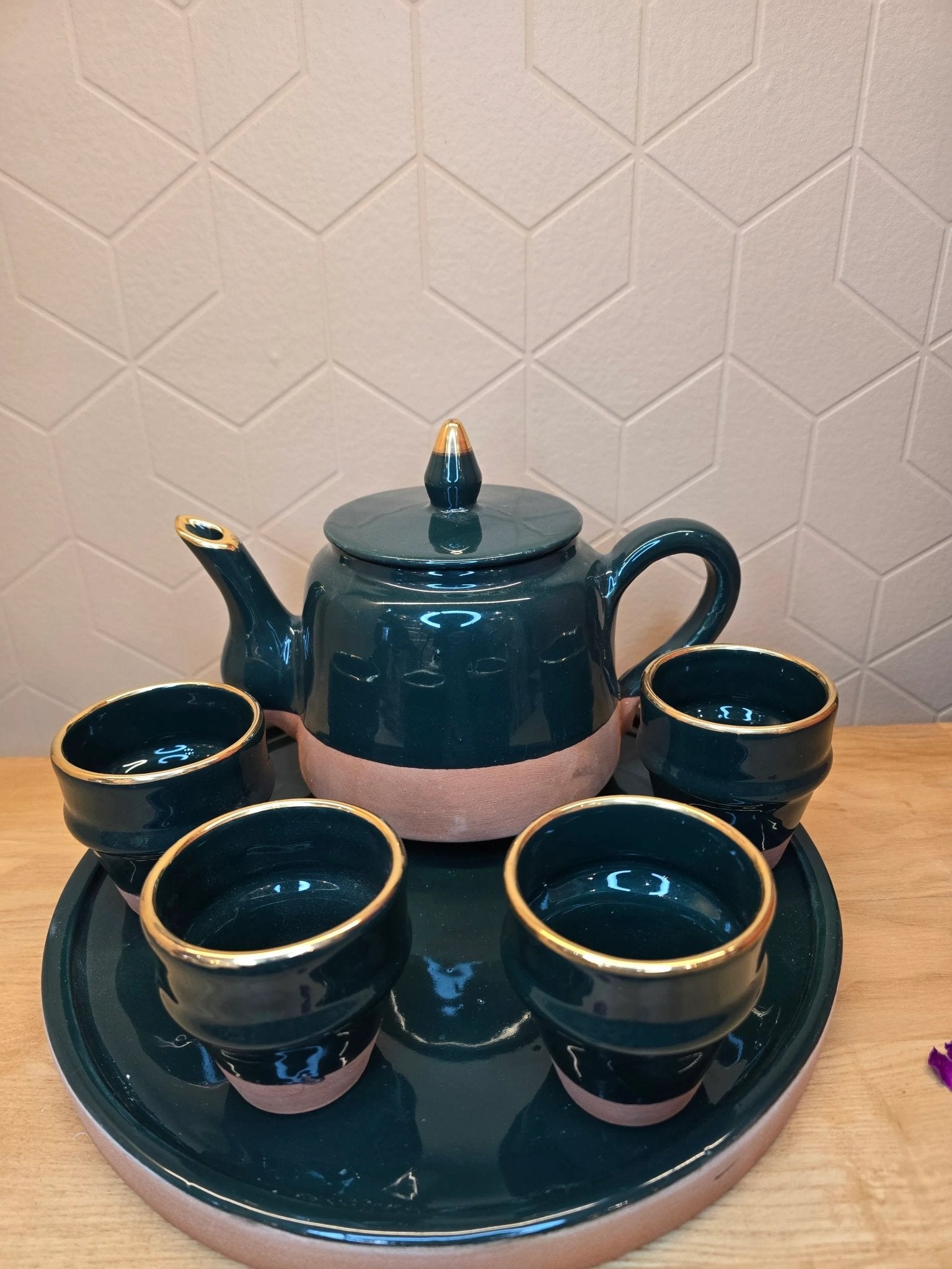 Ensemble Théière Bi Matière - Ij Beldi