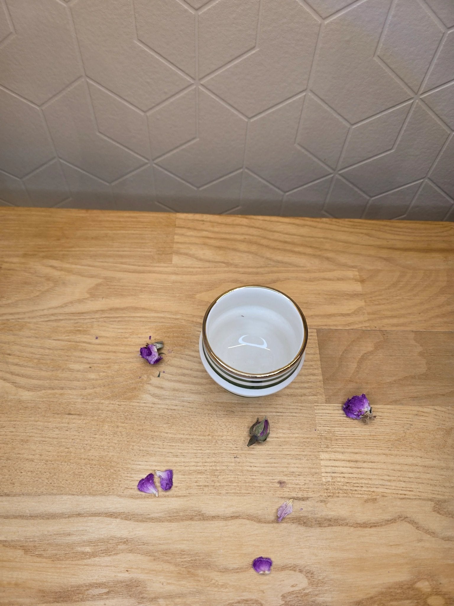 Mini Tasse à Expresso Rayé Gold - Ij Beldi