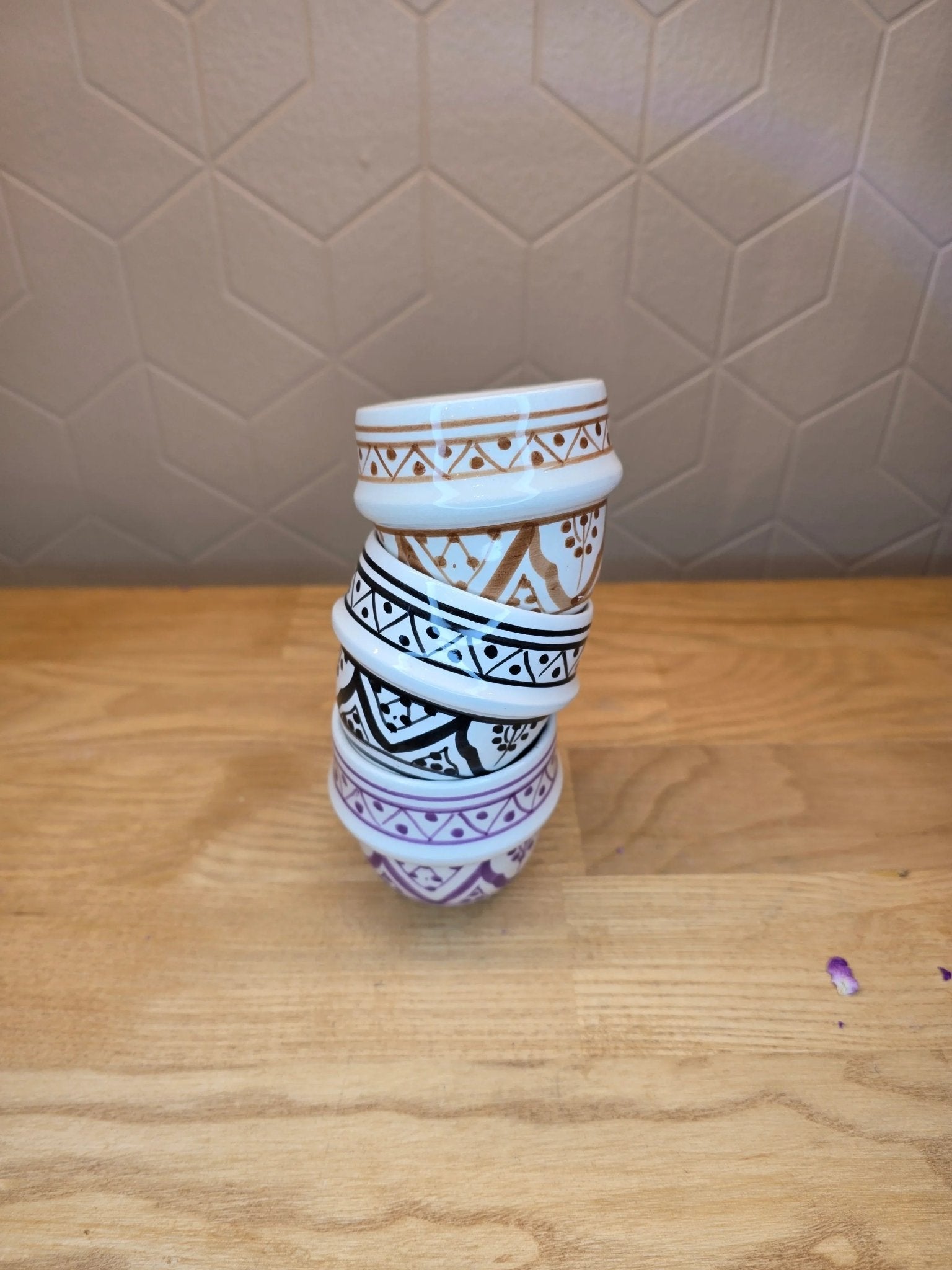 Mini Tasses à Expresso Beldi Noir et Blanc - Ij Beldi