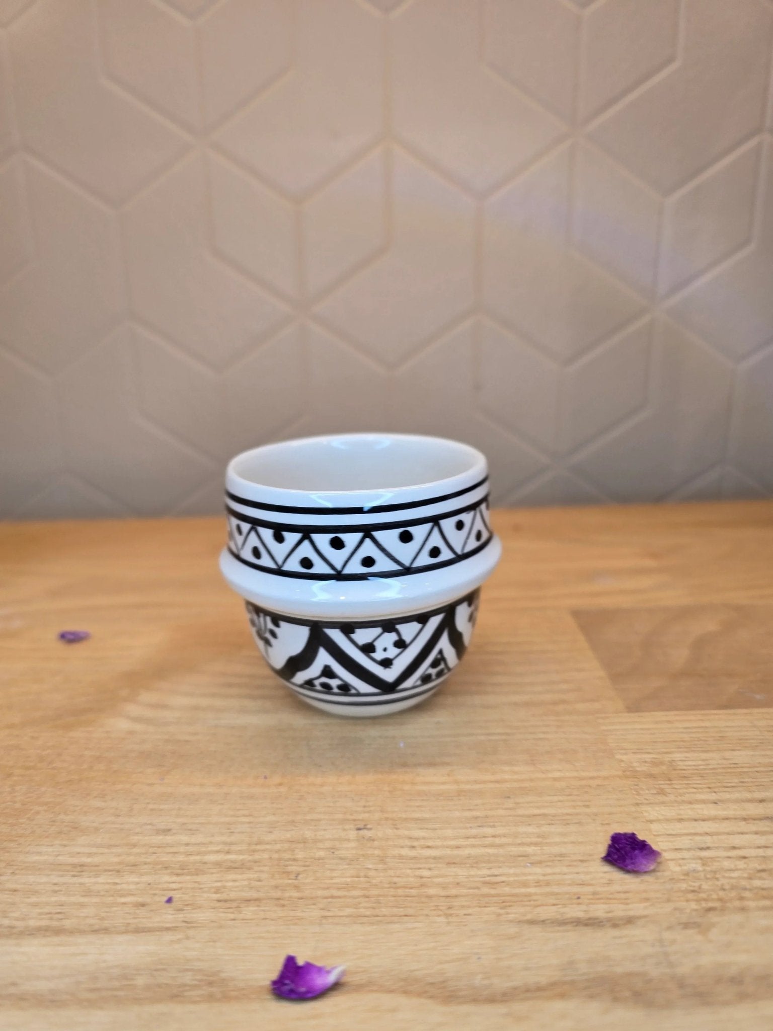 Mini Tasses à Expresso Beldi Noir et Blanc - Ij Beldi