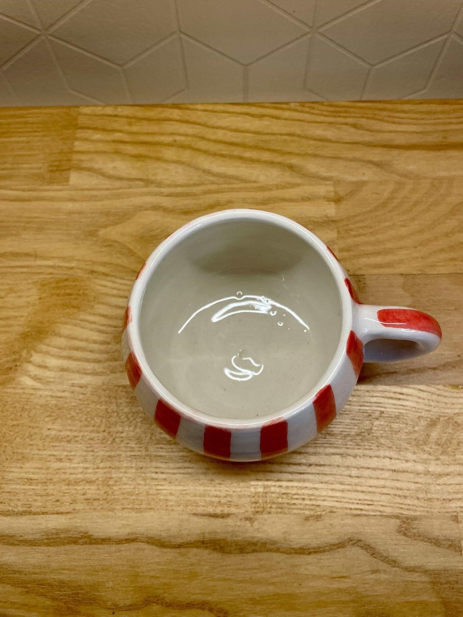 Mug Ourika Rayée Rouge - Ij Beldi