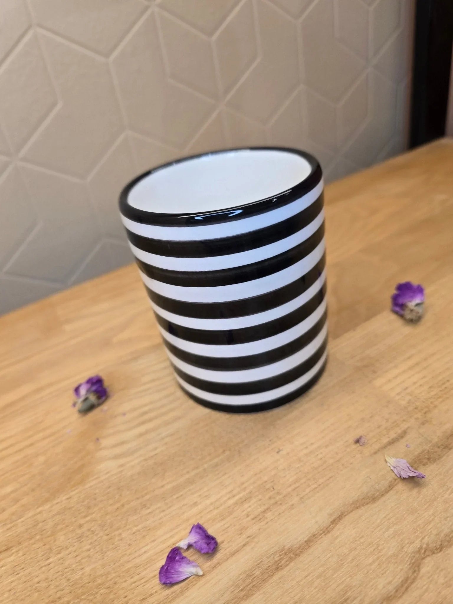 Mug Rayé Noir et Blanc - Ij Beldi