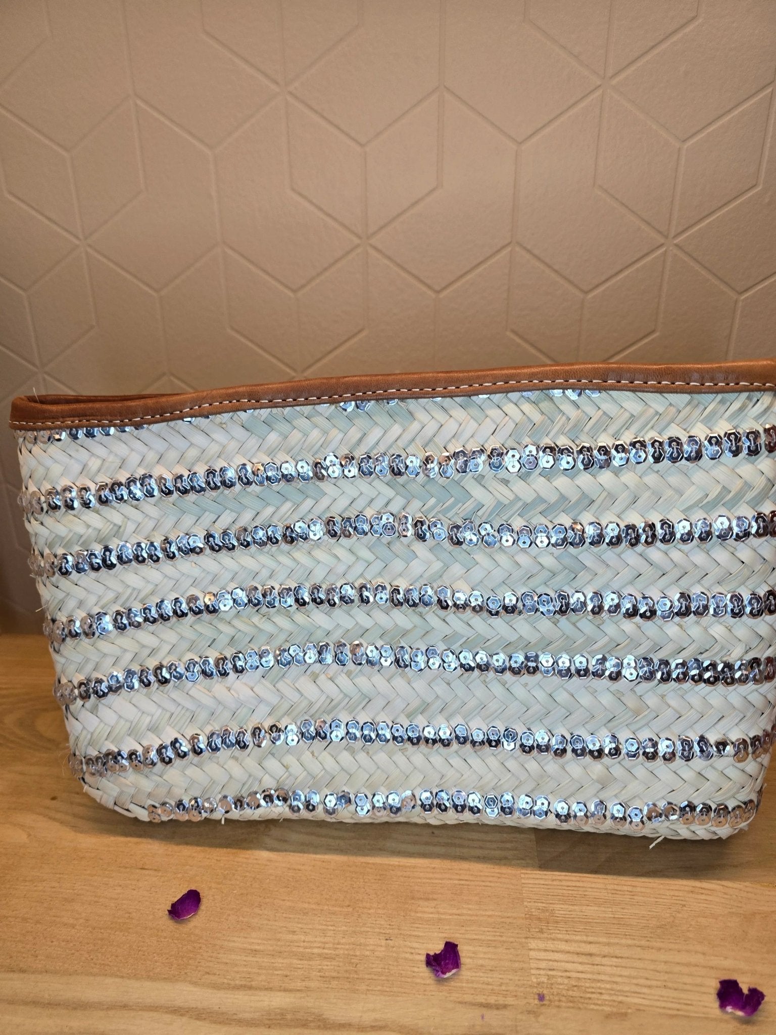 Pochette à sequins dorés - Ij Beldi