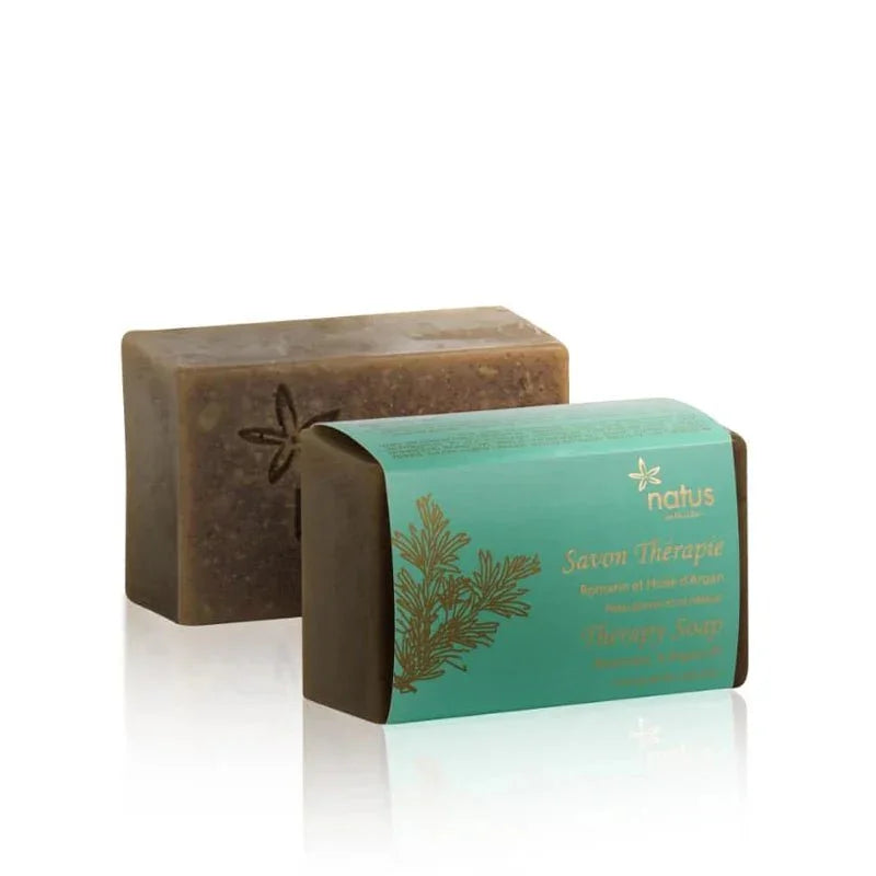 Savon thérapie Romarin et Huile d'argan / Peau grasse et Acnéique - Ij Beldi