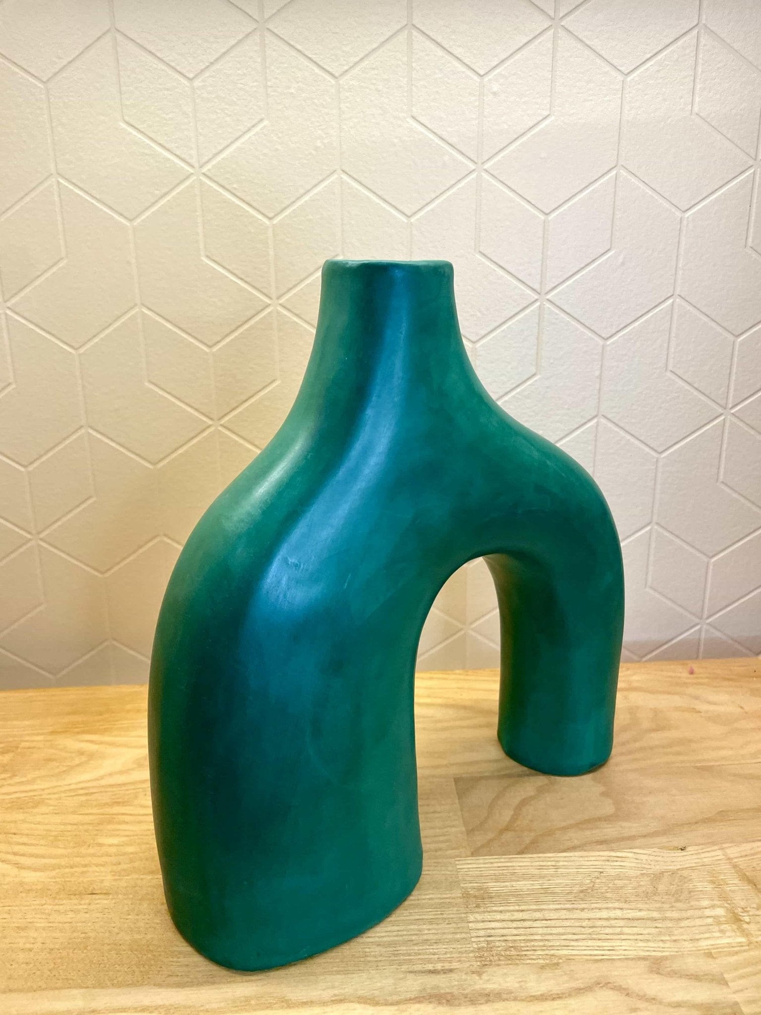 Vase Ifrane Vert Olive - Ij Beldi