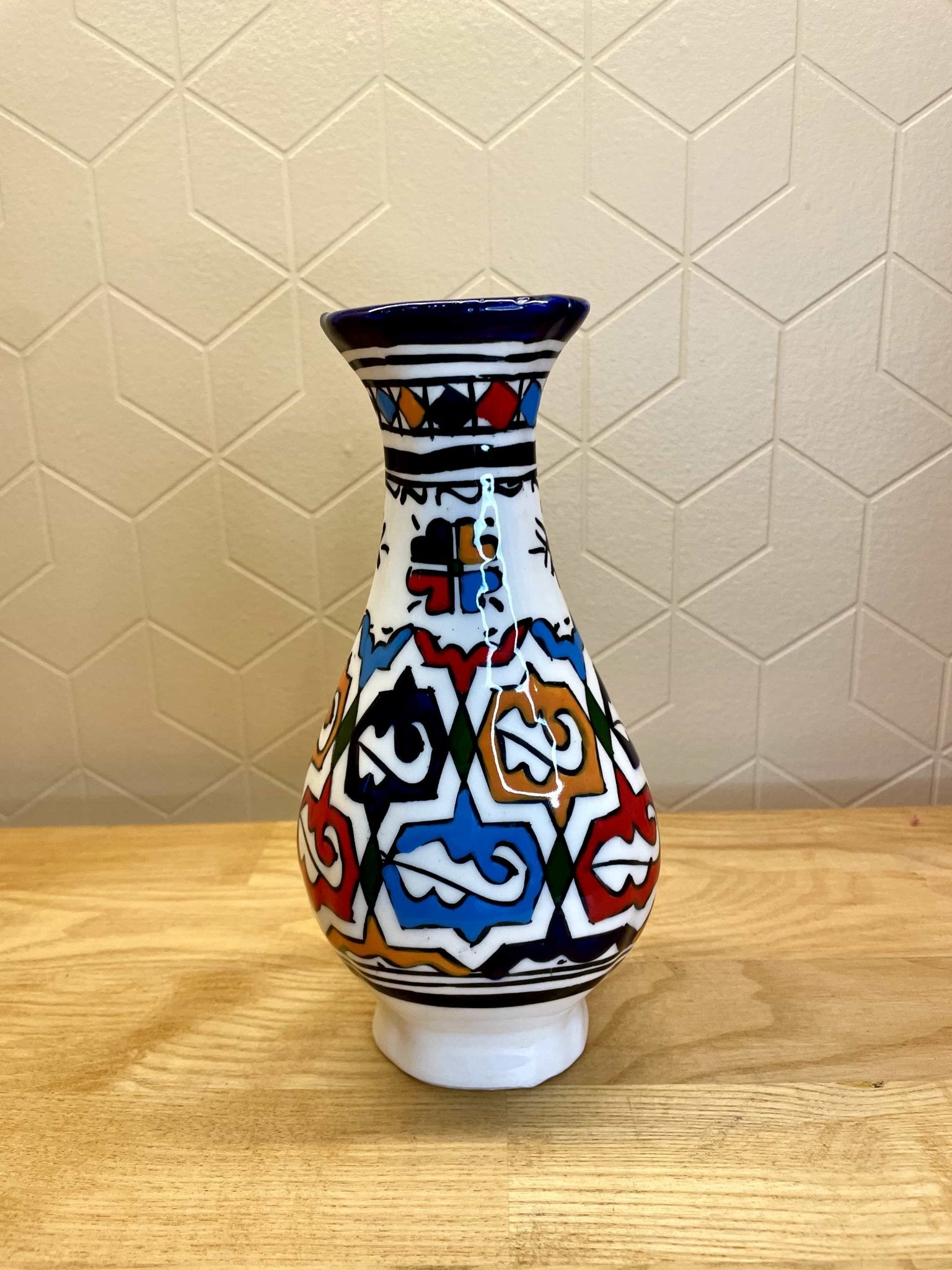 Vase Zwak Fessi – Céramique Artisanale de Fès - Ij Beldi
