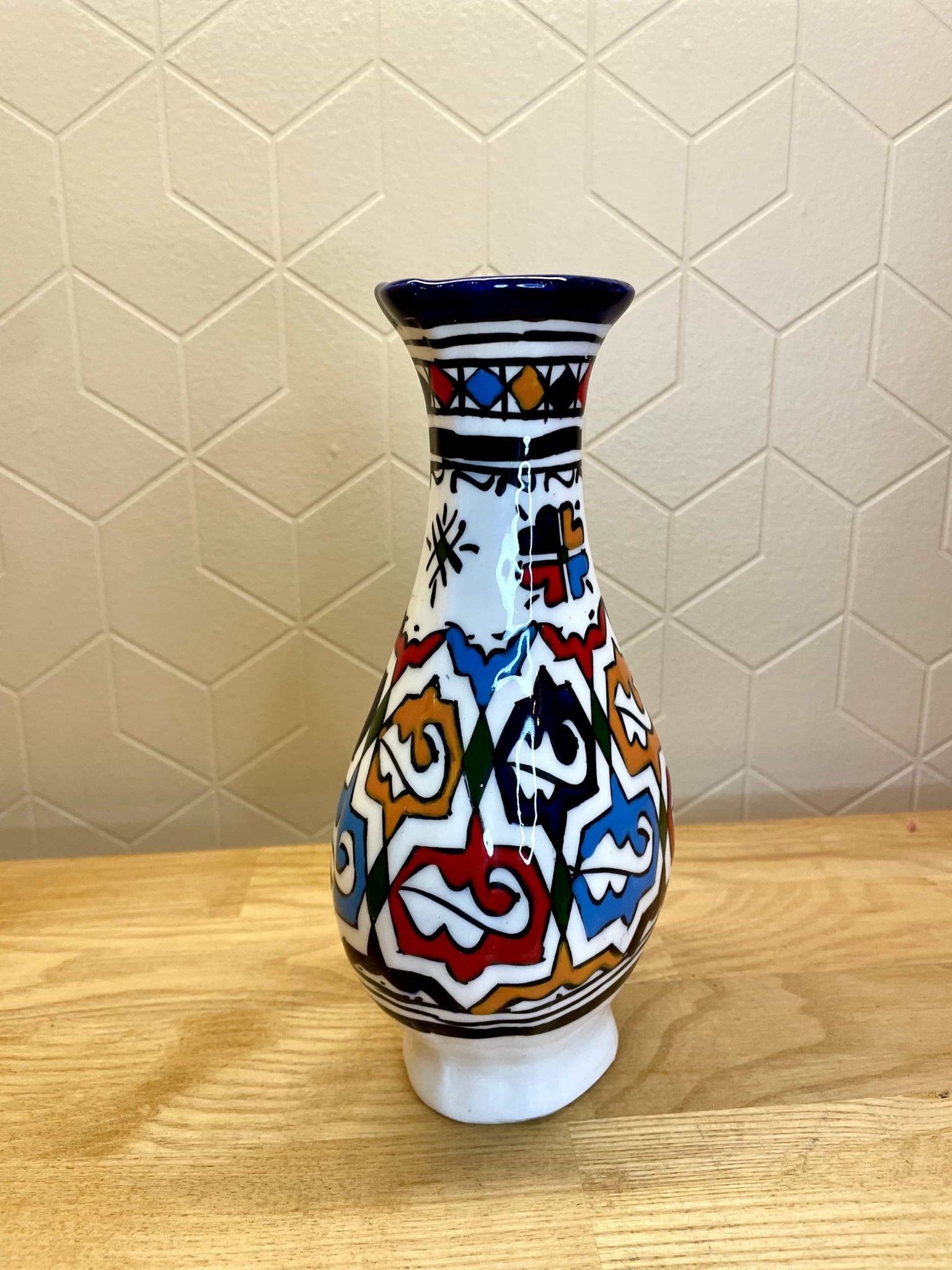 Vase Zwak Fessi – Céramique Artisanale de Fès - Ij Beldi
