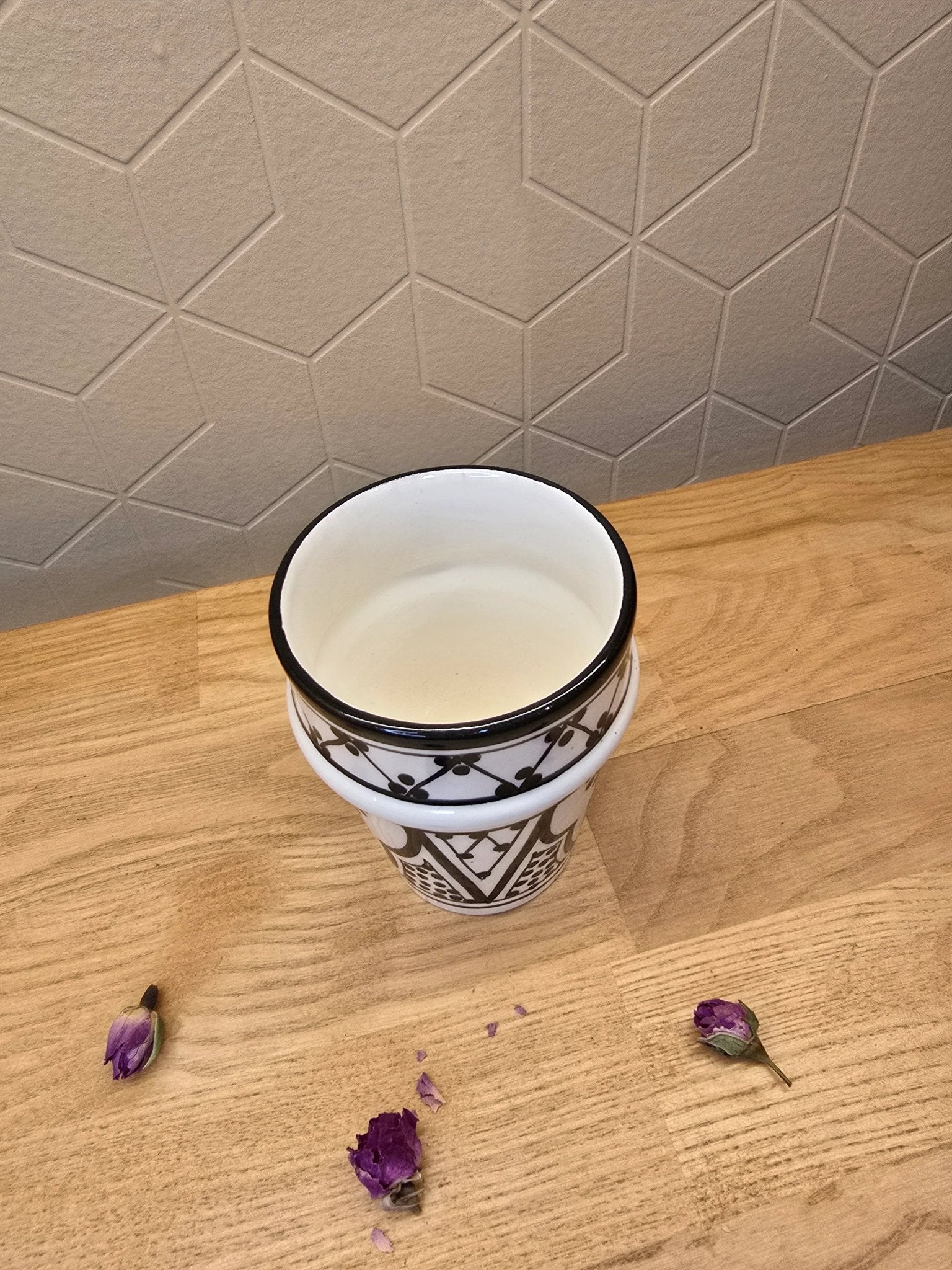 Verre Beldi Noir et Blanc - Ij Beldi