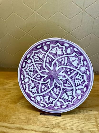 Assiette Zwak Fessi Lila Gold - Ij Beldi