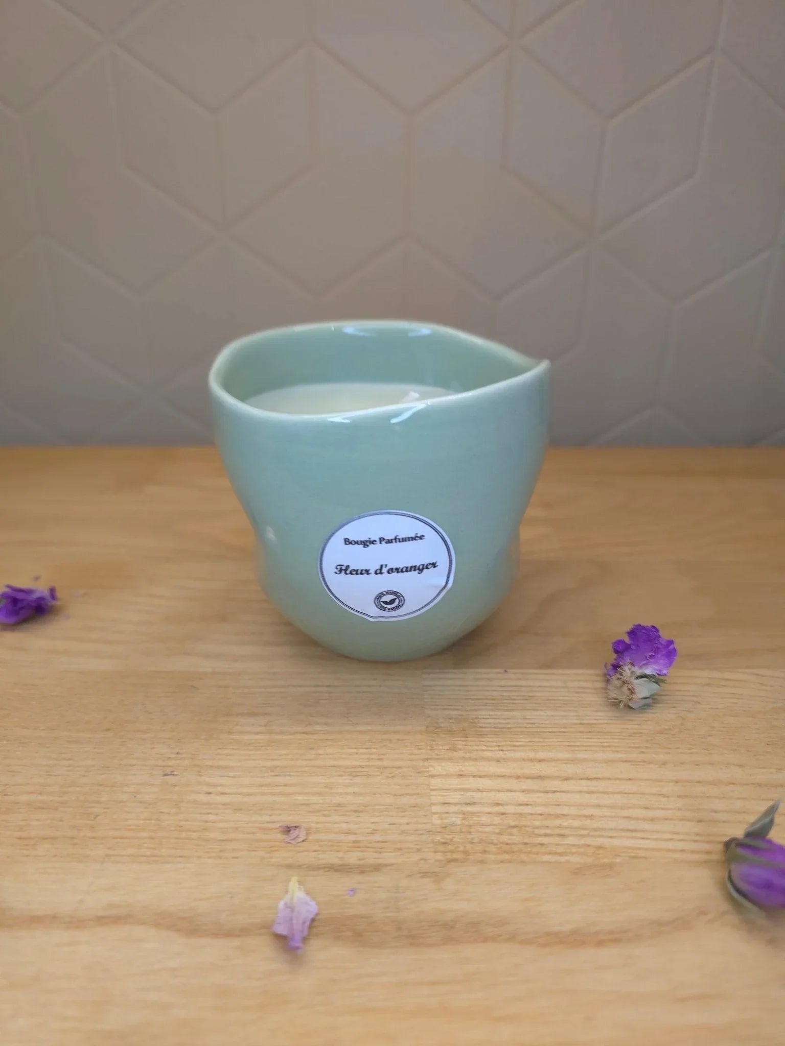 Bougie Imparfaite Verte Natus D'orient - Ij Beldi