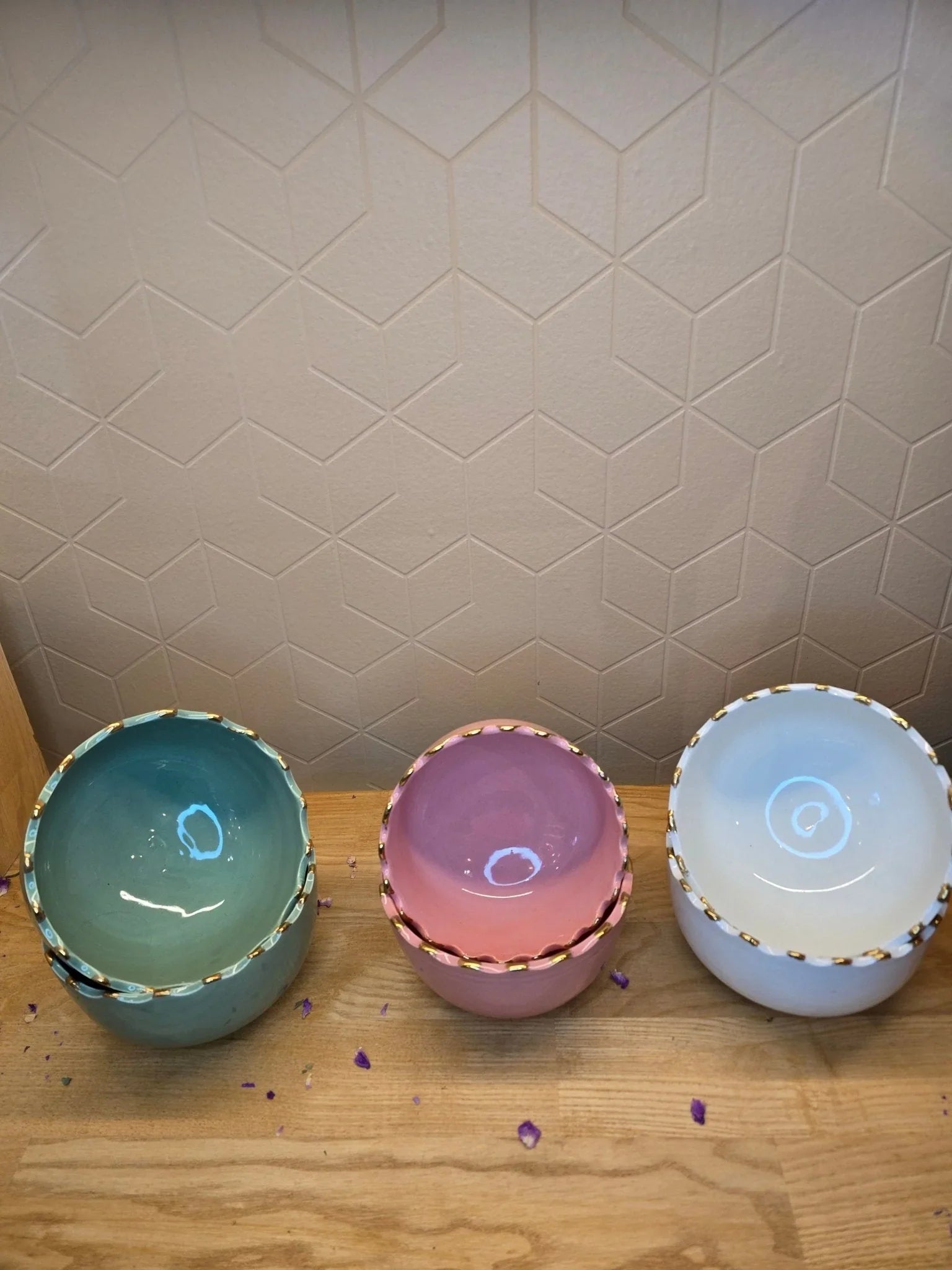 Ensemble Bol Coloré Gold - Ij Beldi