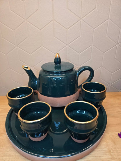 Ensemble Théière Bi Matière - Ij Beldi