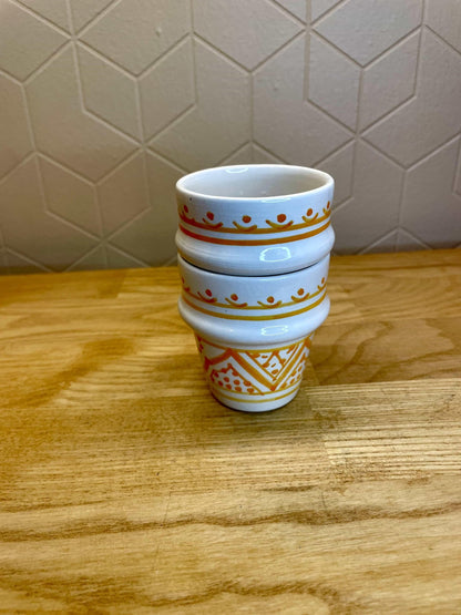 Lot de 2 Tasses Expresso Beldi jaune - Ij Beldi