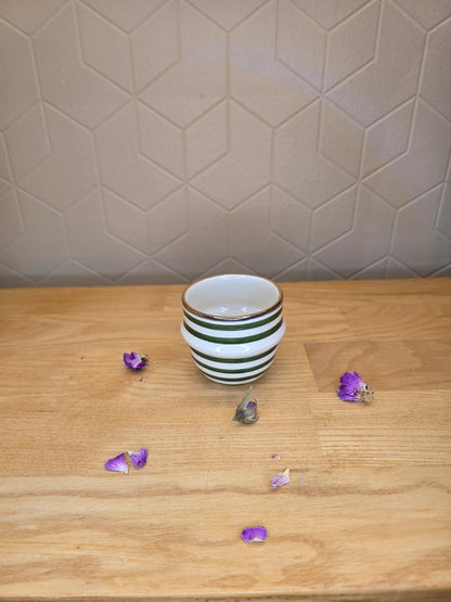 Mini Tasse à Expresso Rayé Gold - Ij Beldi