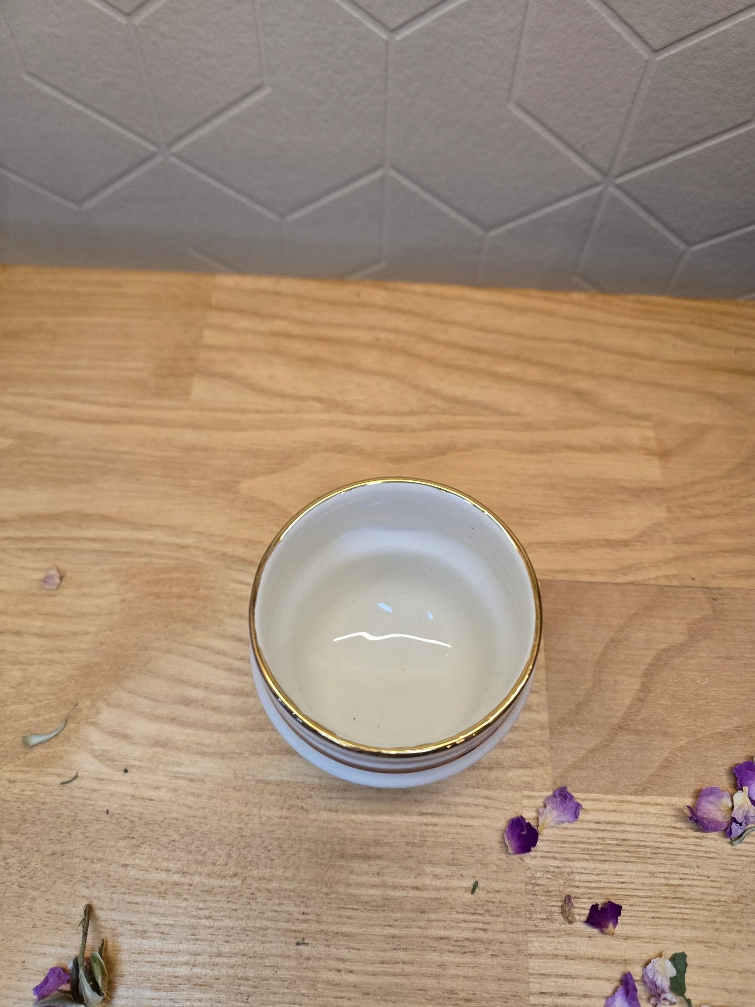 Mini Tasse à Expresso Rayé Gold - Ij Beldi