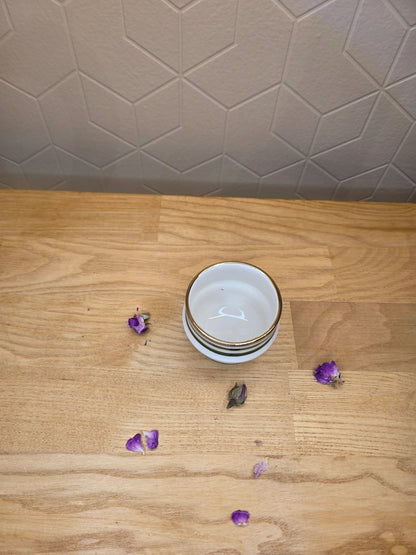 Mini Tasse à Expresso Rayé Gold - Ij Beldi