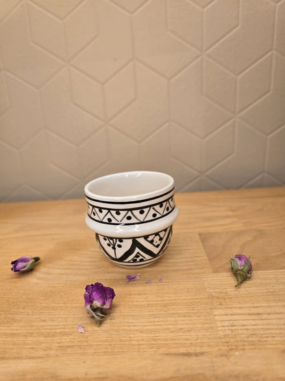 Mini Tasses à Expresso Beldi Noir et Blanc - Ij Beldi