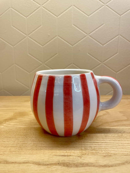 Mug Ourika Rayée Rouge - Ij Beldi