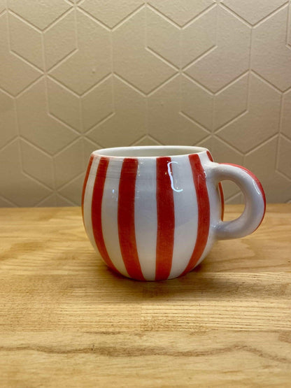 Mug Ourika Rayée Rouge - Ij Beldi