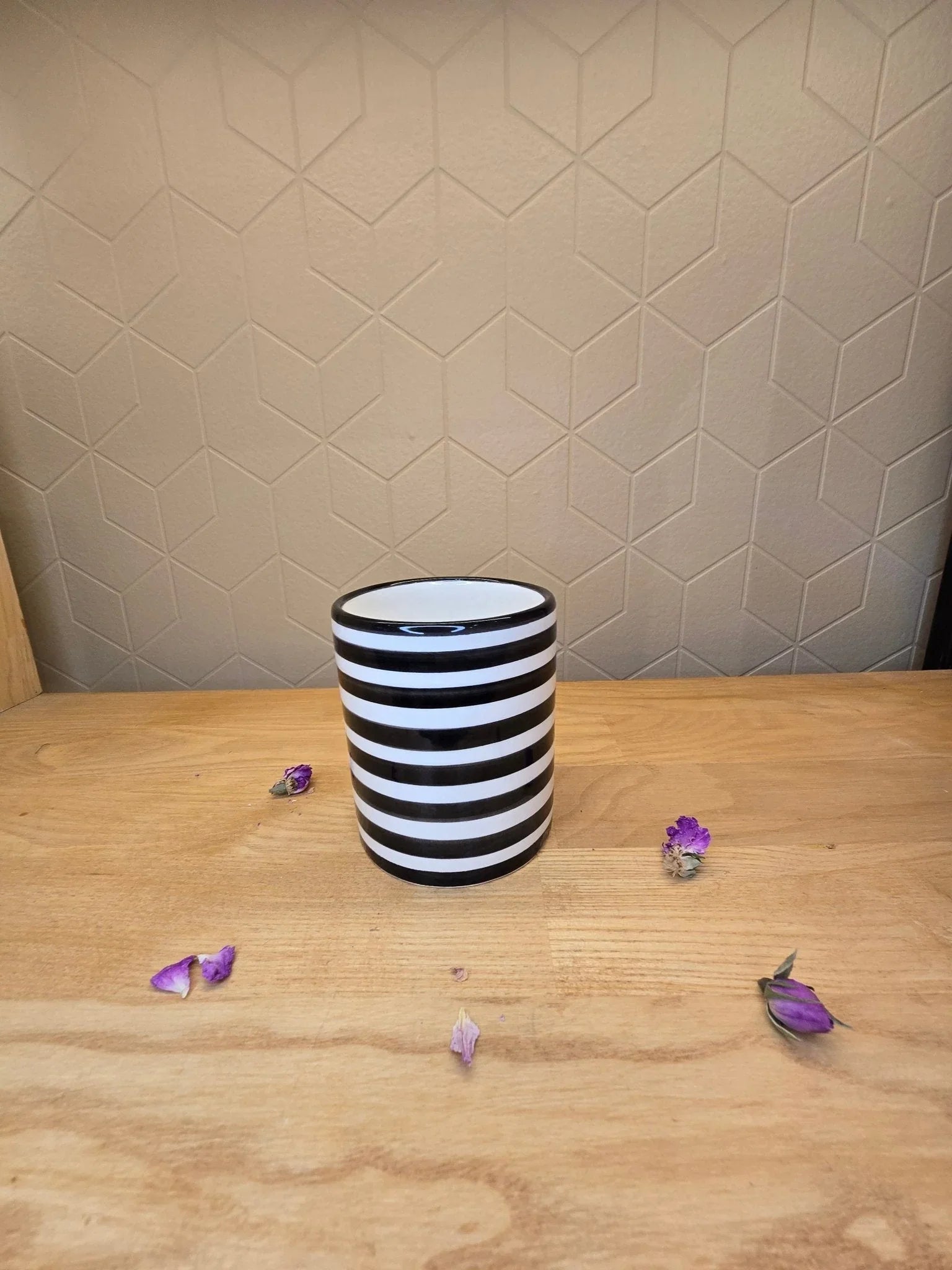 Mug Rayé Noir et Blanc - Ij Beldi