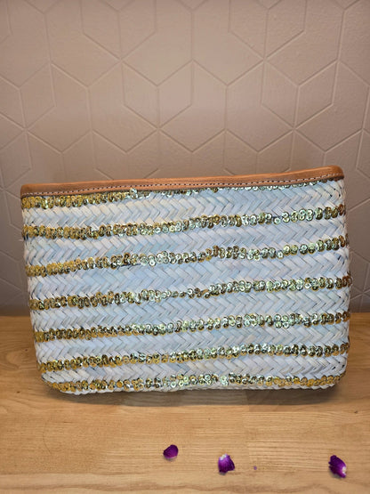Pochette à sequins dorés - Ij Beldi