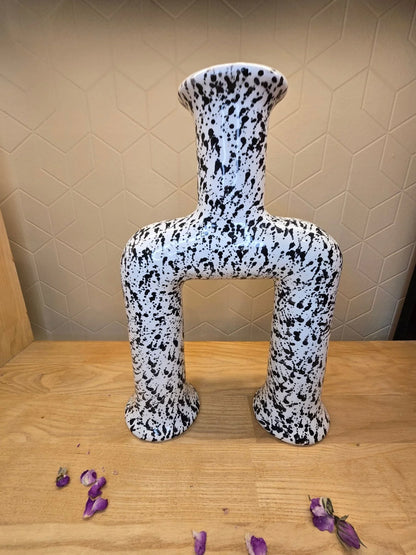 Vase Begra Noir et Blanc - Ij Beldi