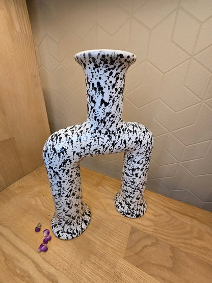 Vase Begra Noir et Blanc - Ij Beldi