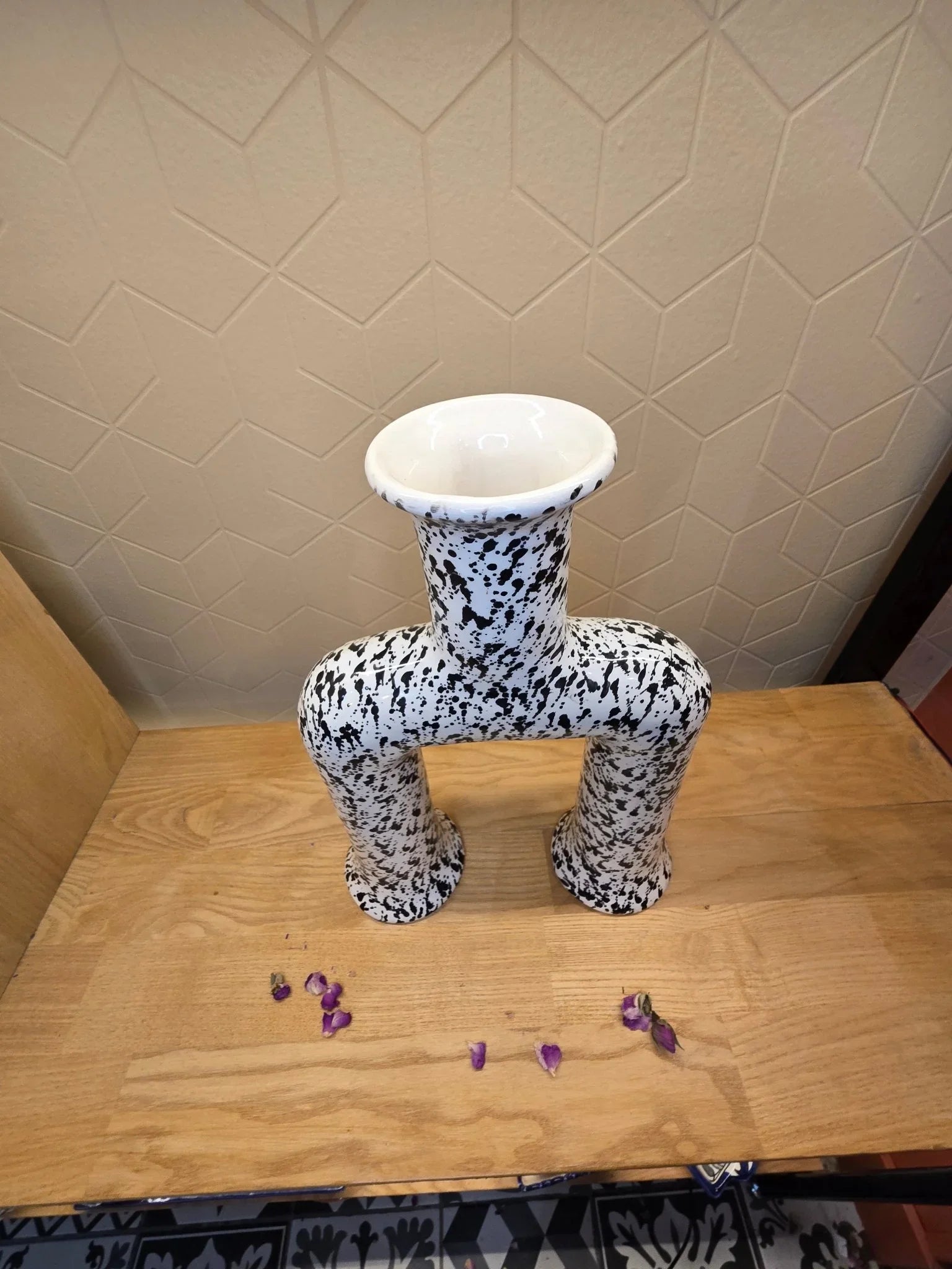 Vase Begra Noir et Blanc - Ij Beldi