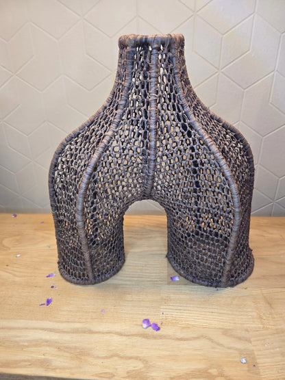 Vase Osier Tressé Naturel - Ij Beldi