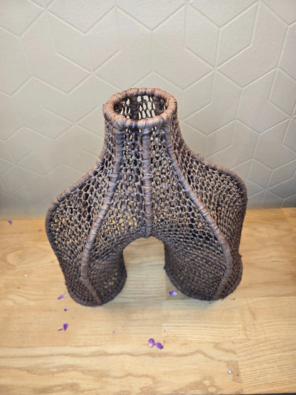 Vase Osier Tressé Naturel - Ij Beldi