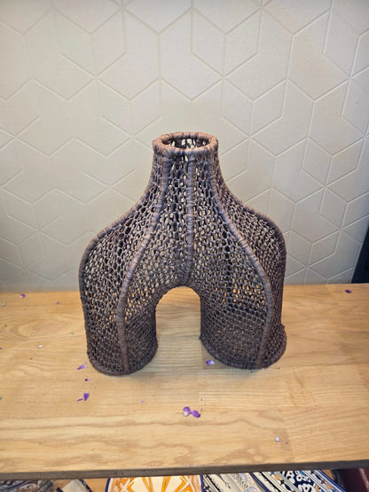 Vase Osier Tressé Naturel - Ij Beldi