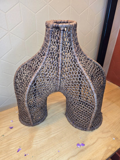 Vase Osier Tressé Naturel - Ij Beldi