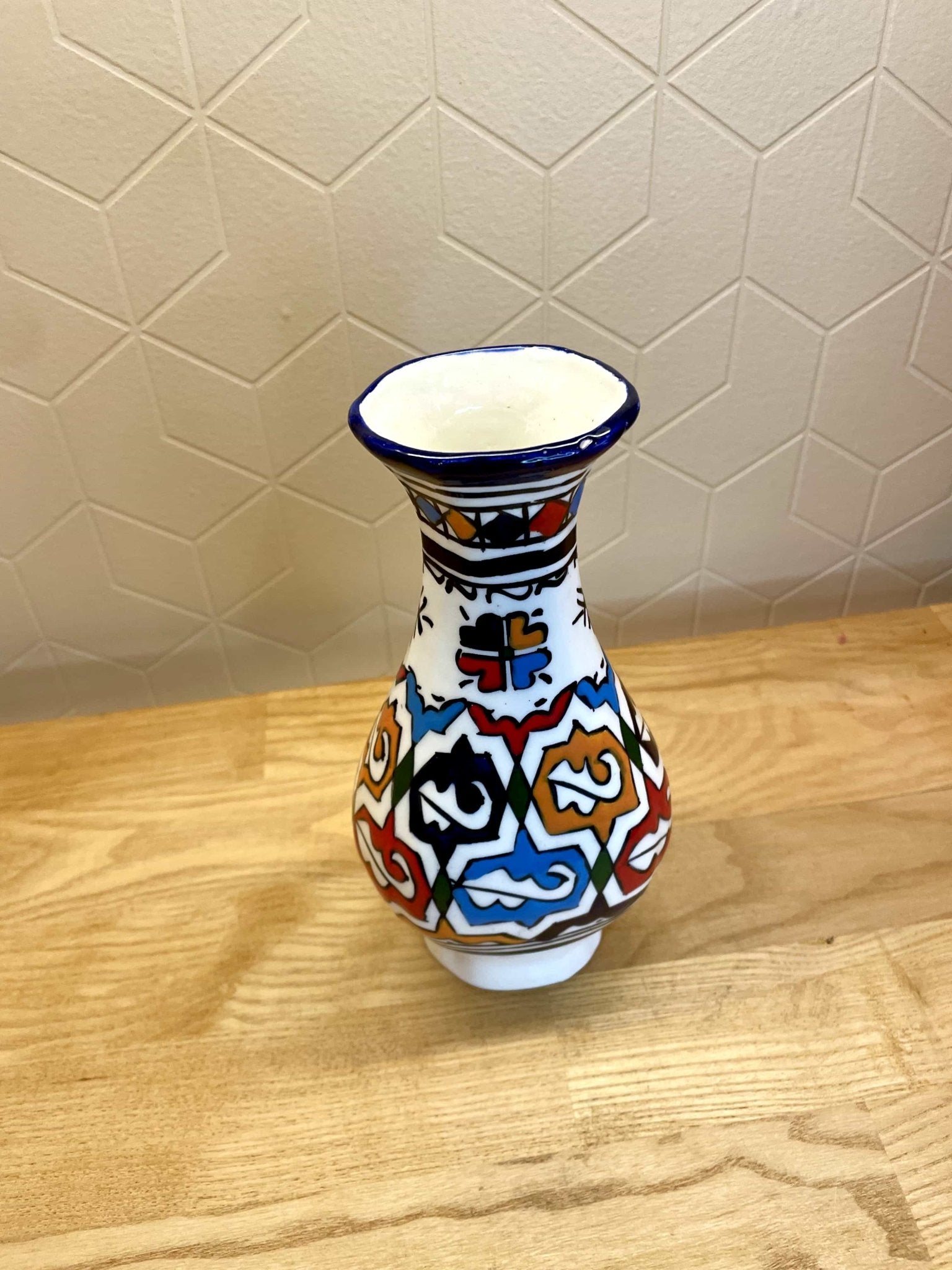 Vase Zwak Fessi – Céramique Artisanale de Fès - Ij Beldi