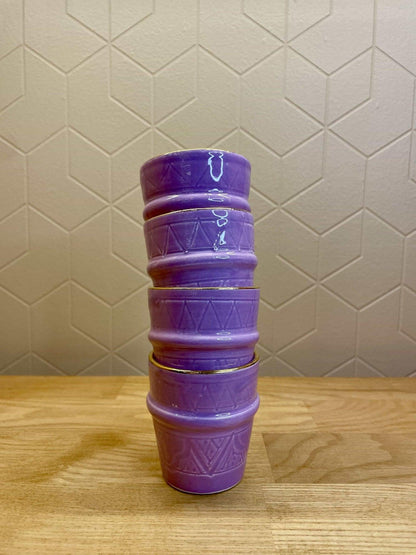 Verre Beldi Gold Lilas - Ij Beldi